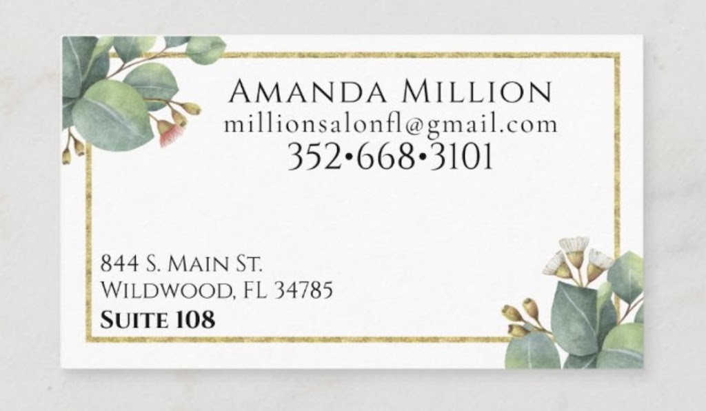 Million Salon FL | 844 S Main St Suite 108, Wildwood, FL 34785, USA | Phone: (352) 668-3101