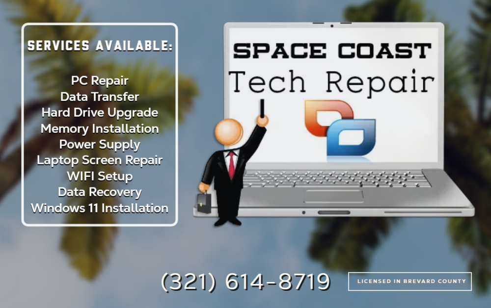 Space Coast Tech Repair | 6483 Bamboo Ave, Cocoa, FL 32927, USA | Phone: (321) 614-8719
