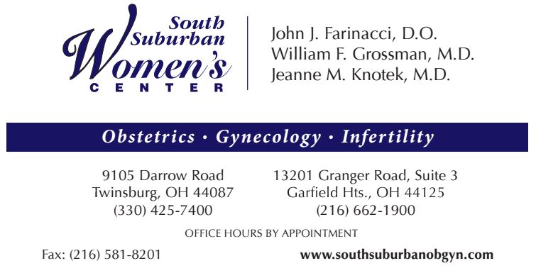 South Suburban Womens Center | 9105 Darrow Rd #1821, Twinsburg, OH 44087, USA | Phone: (330) 425-7400