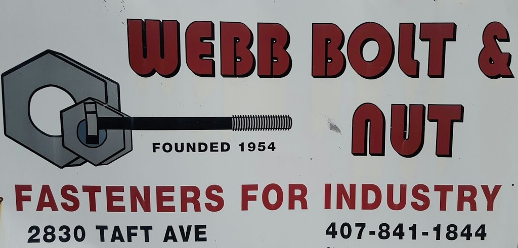 Webb Bolt & Nut Co | 2830 Taft Ave, Orlando, FL 32804, USA | Phone: (407) 841-1844