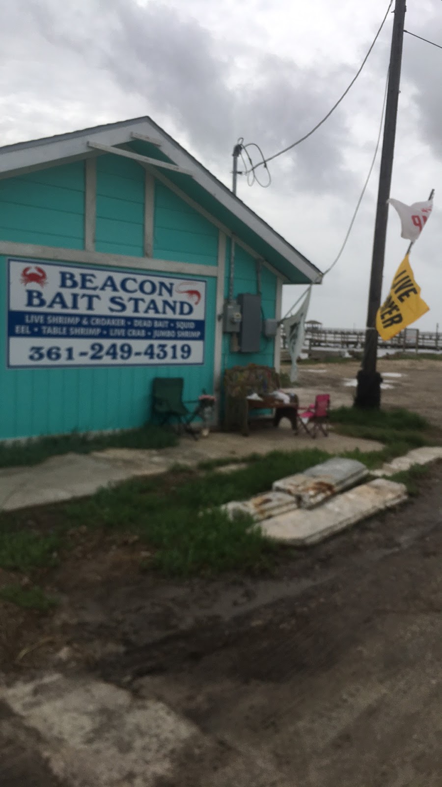 Beacon bait stand | 301 Fulton Beach Rd, Rockport, TX 78382, USA | Phone: (361) 249-4319