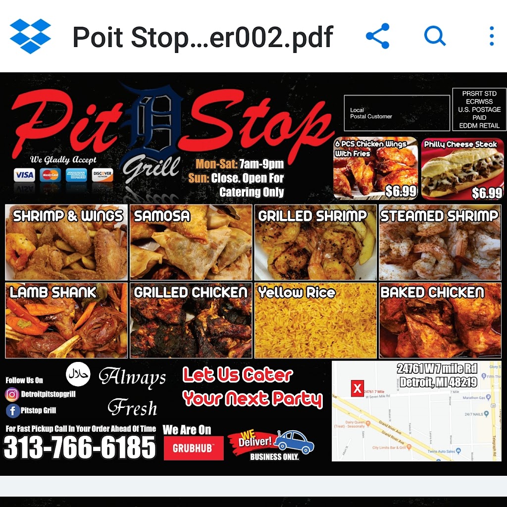 Detroit Pitstop Grill inside (BP) | 24761 W Seven Mile Rd, Detroit, MI 48219, USA | Phone: (313) 766-6185