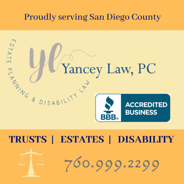 Yancey Law PC | 16950 Via De Santa Fe suite 5060-117, Rancho Santa Fe, CA 92067, USA | Phone: (760) 999-2299