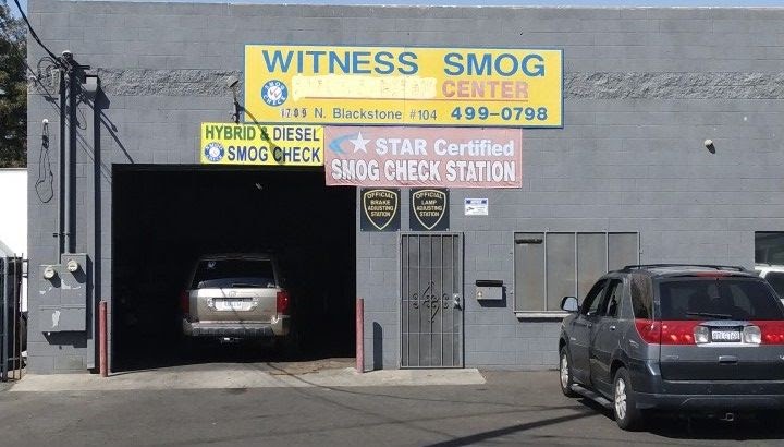 Witness Smog Check | 1709 N Blackstone Ave, Fresno, CA 93703, USA | Phone: (559) 499-0798