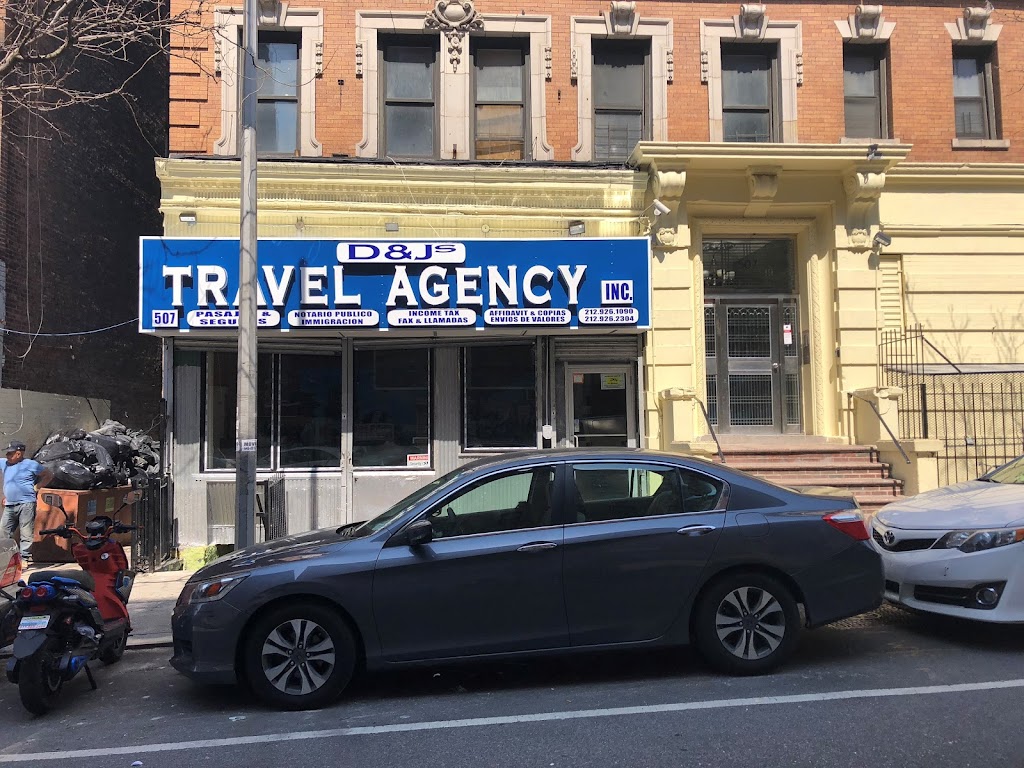 D&J Travel | 507 W 159th St, New York, NY 10032, USA | Phone: (212) 926-1090