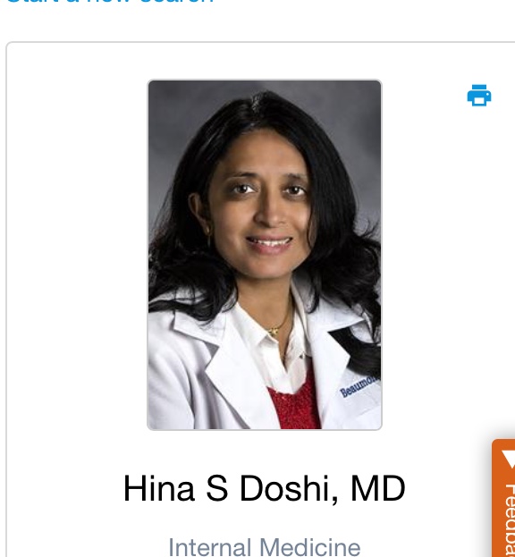 Dr. Hina S. Doshi, MD | 21 S Main St, Clawson, MI 48017, USA | Phone: (248) 588-4777