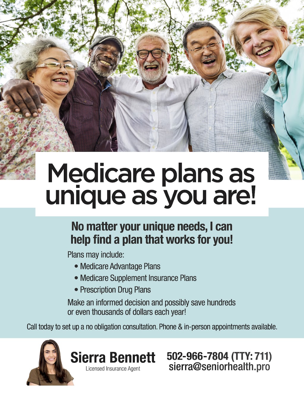 Senior Health - Medicare Insurance Agency | 7801 Pine Ridge Rd, Louisville, KY 40241, USA | Phone: (502) 966-7810