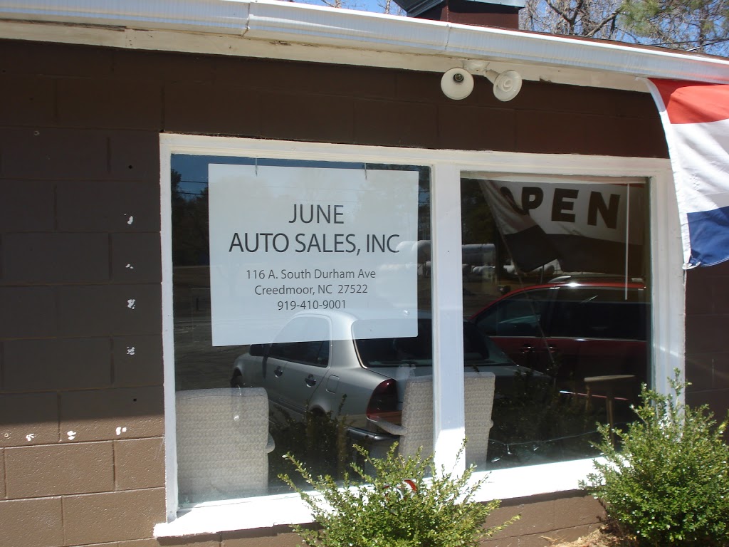 June Auto Sales | 116 S Durham Ave, Creedmoor, NC 27522, USA | Phone: (919) 529-1529