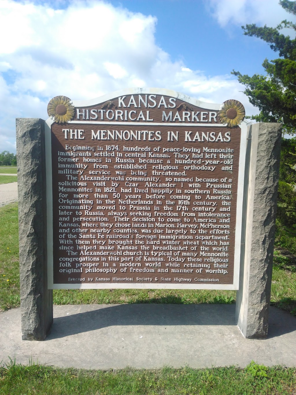 Alexanderwohl Mennonite Church | 1304 K, KS-15, Goessel, KS 67053, USA | Phone: (620) 367-8192