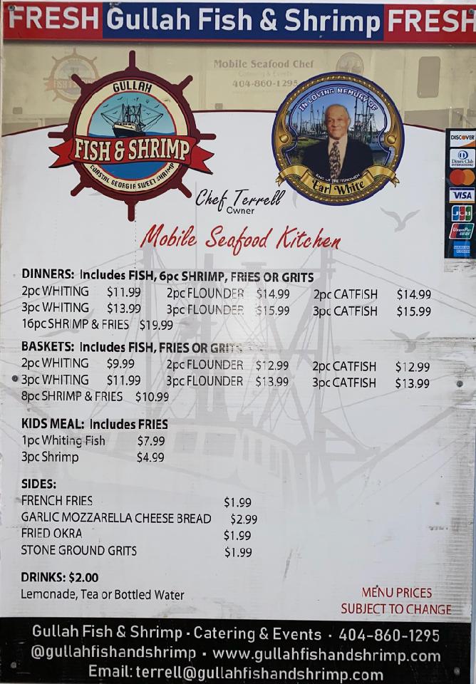Gullah Fish & Shrimp | 3650 Miller Bottom Rd, Loganville, GA 30052, USA | Phone: (404) 860-1295