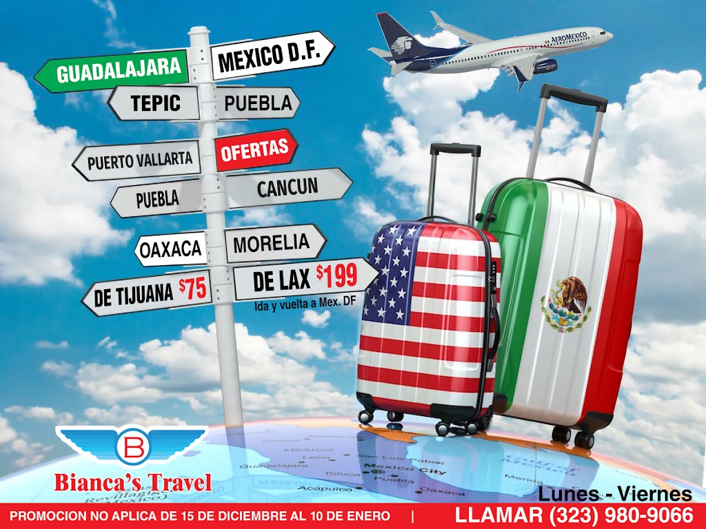 Biancas Travel & Service | 2421 Whittier Blvd #102a, Los Angeles, CA 90023, USA | Phone: (323) 980-9066