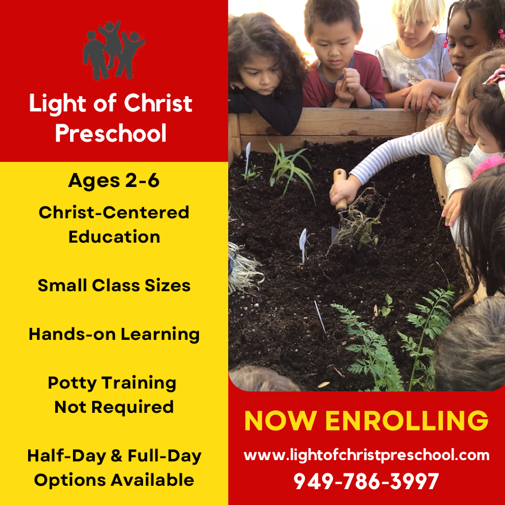 Light of Christ Preschool | 18182 Culver Dr, Irvine, CA 92612, USA | Phone: (949) 786-3997