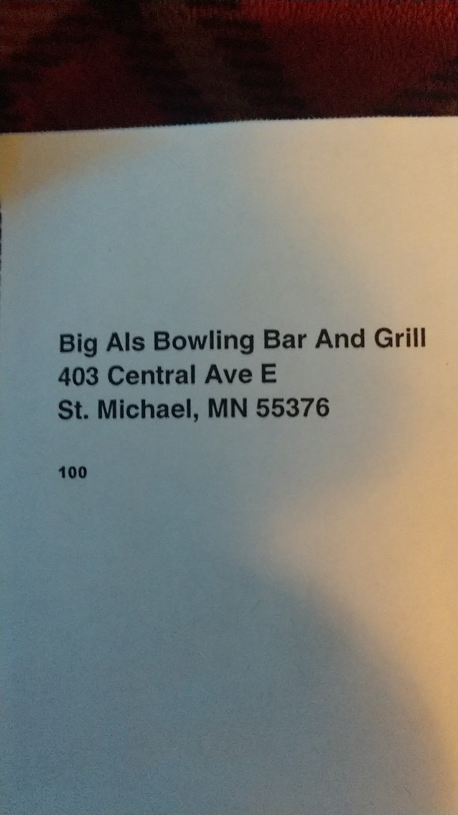 Big Als Bowling & Bar | 403 Central Ave E #5500, St Michael, MN 55376, USA | Phone: (763) 276-7369