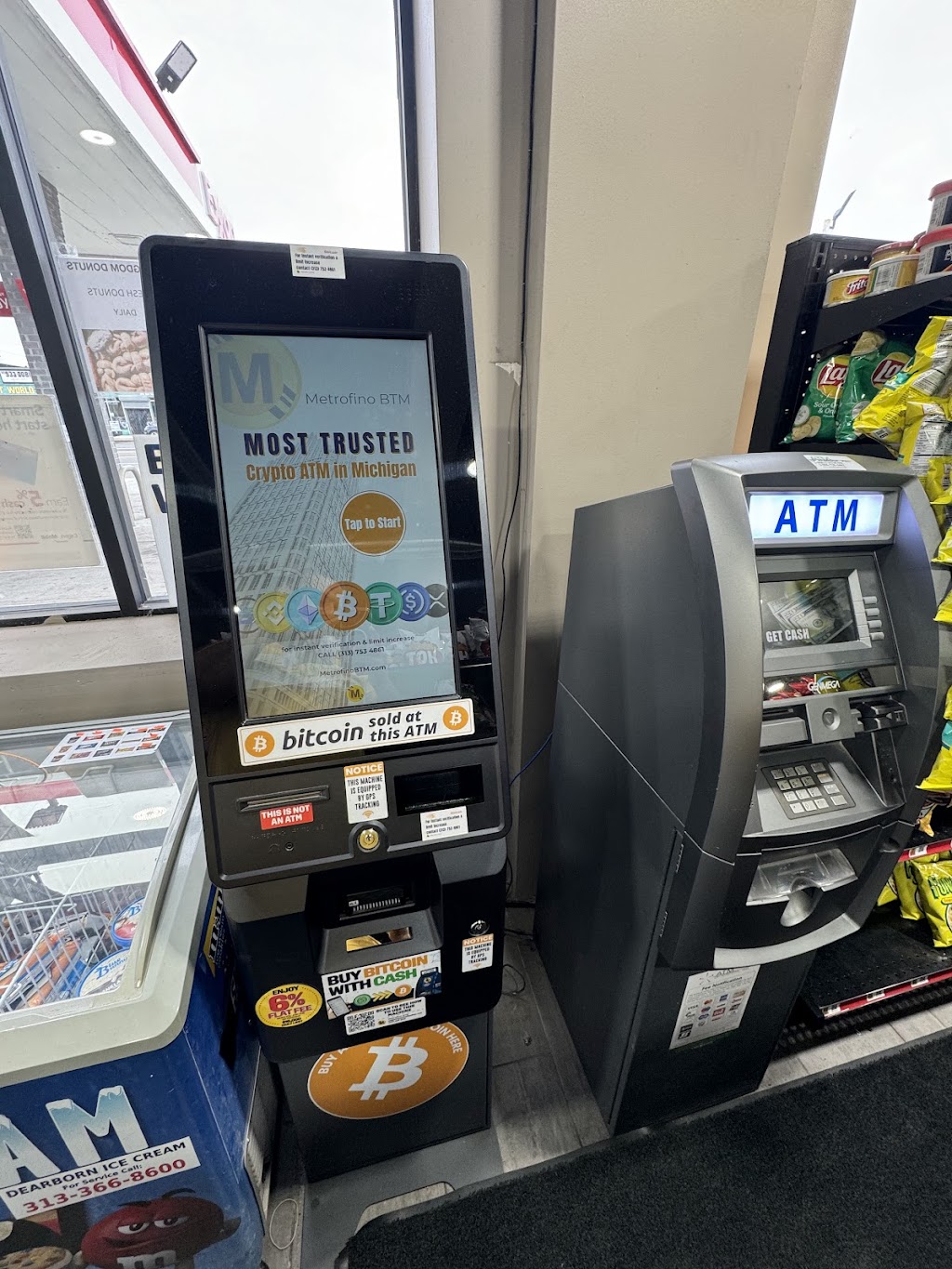 Metrofino Bitcoin ATM | 13500 Livernois, Detroit, MI 48238, USA | Phone: (347) 669-2646