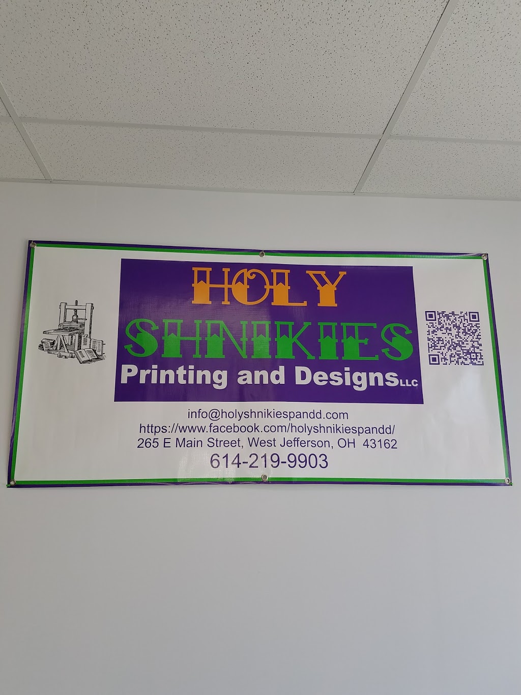 Holy Shnikies Printing And Designs LLC | 19 W E Main St, West Jefferson, OH 43162, USA | Phone: (614) 219-9903