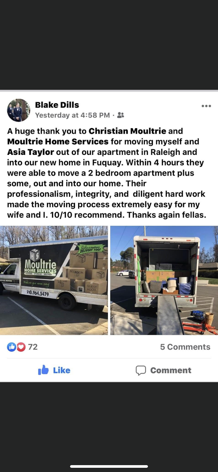 Moultrie Home Services | 31 Woodstream Trail, Sanford, NC 27332, USA | Phone: (910) 696-1181