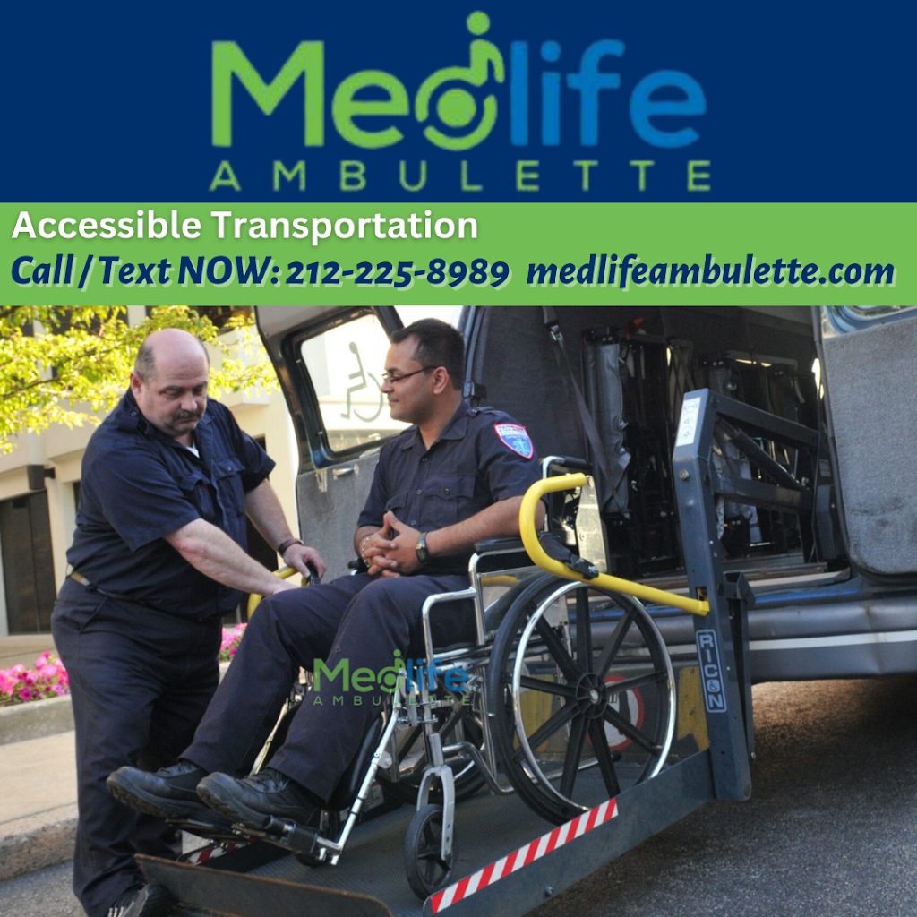 Medlife Ambulette | 1 Edgewater St ste 541, Staten Island, NY 10305, USA | Phone: (212) 225-8989