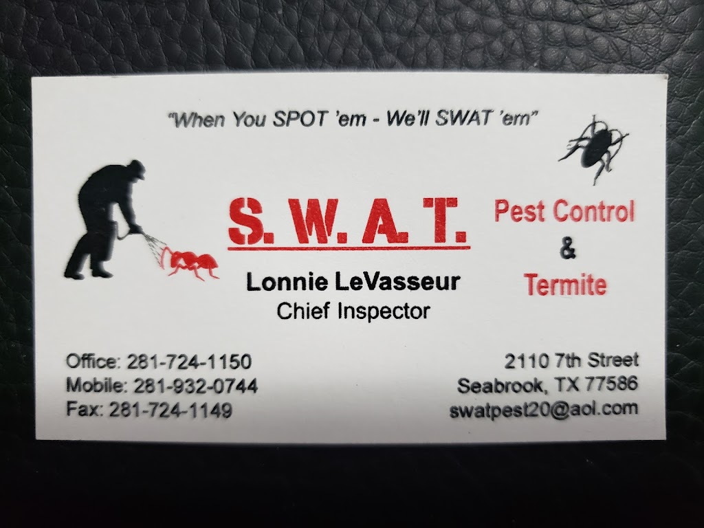 S.W.A.T. PEST & TERMITE CONTROL | 909 Grunewald Ave, Seabrook, TX 77586, USA | Phone: (281) 932-0744