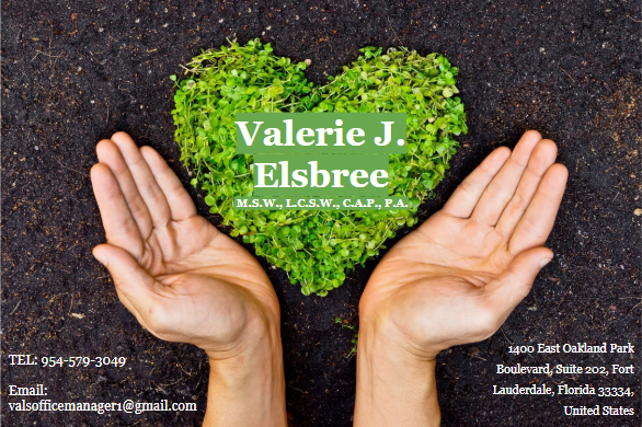 Valerie J. Elsbree, MSW, CAP, PA | 1400 E Oakland Park Blvd STE 202, Fort Lauderdale, FL 33334, USA | Phone: (954) 579-3049