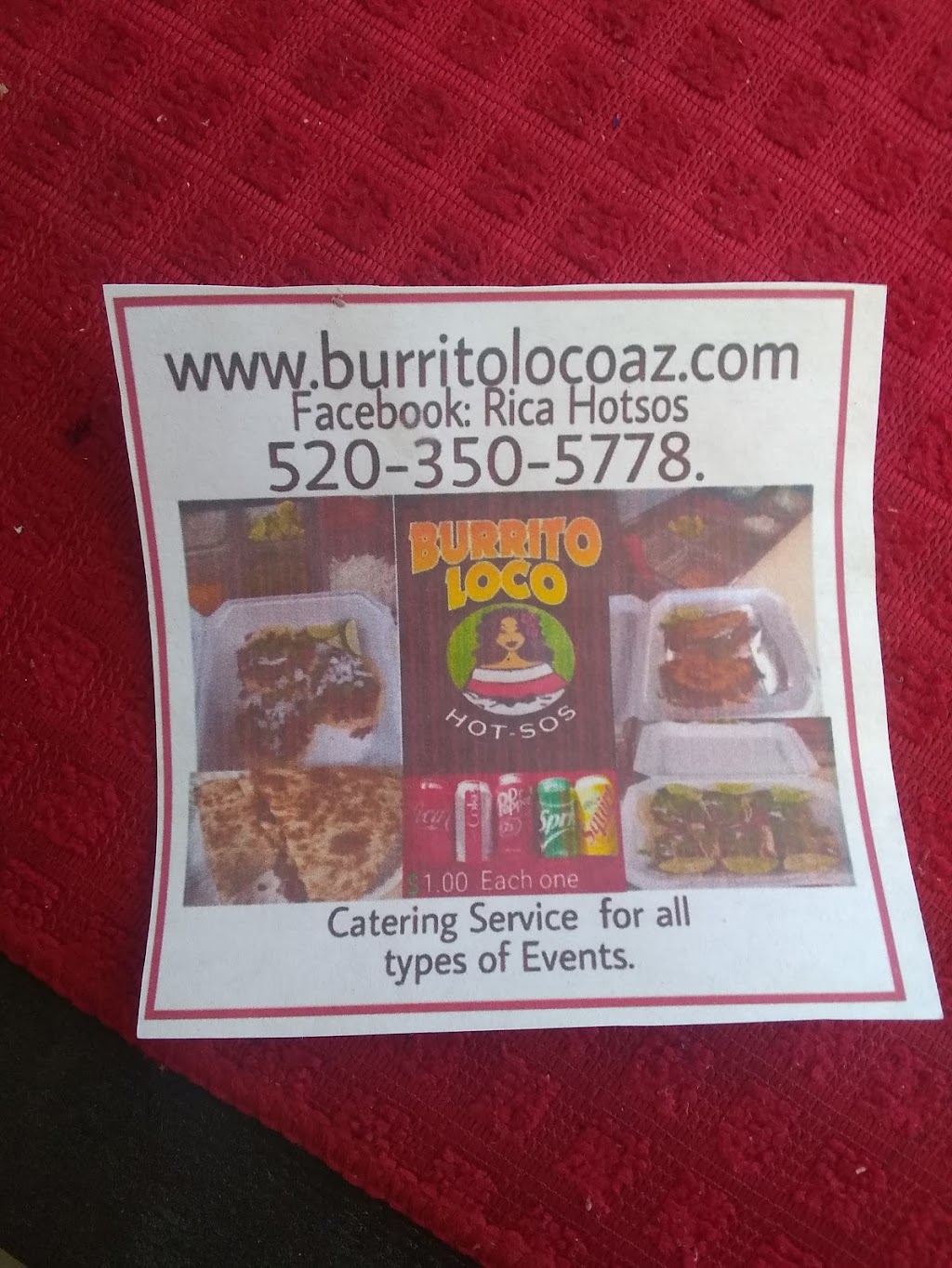 Burrito Loco SOS | 17422 N Porter Rd, Maricopa, AZ 85138, USA | Phone: (520) 350-5778