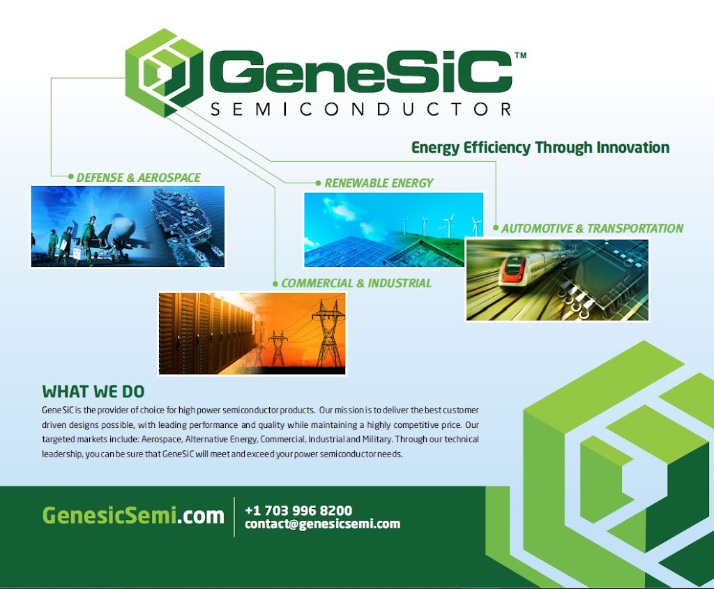 GeneSiC Semiconductor Inc. | 43670 Trade Center Pl #155, Sterling, VA 20166, USA | Phone: (703) 996-8200
