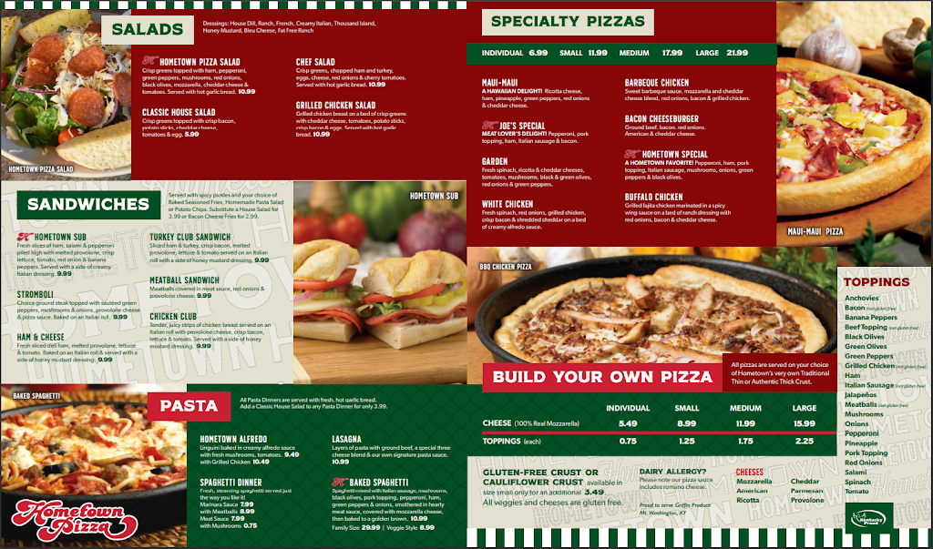 Hometown Pizza - Mt. Washington | 11155 KY-44, Mt Washington, KY 40047, USA | Phone: (502) 538-6633