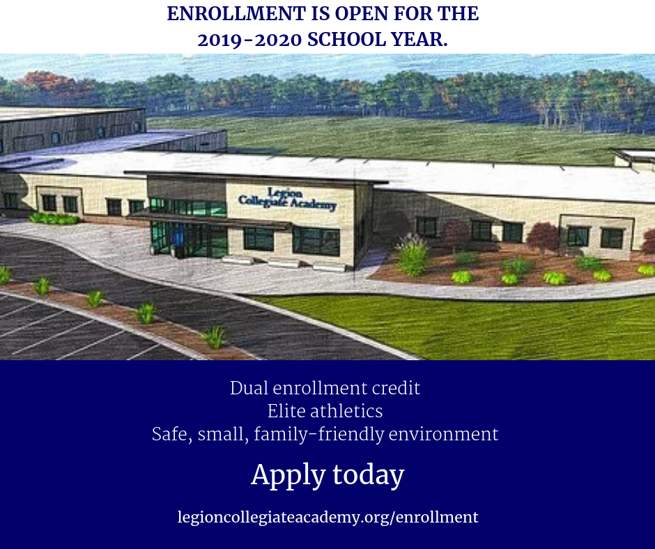 Legion Collegiate Academy | 3090 Long Meadow Rd, Rock Hill, SC 29730, USA | Phone: (803) 620-6040