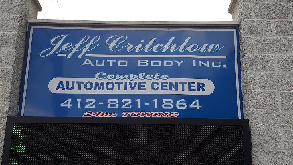 Jeff Critchlow Auto Body, Inc. | 1798 Babcock Blvd, Pittsburgh, PA 15209 | Phone: (412) 252-2532