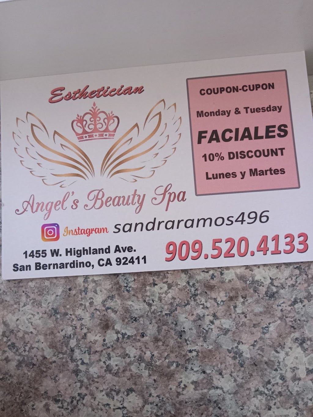 Angels beauty spa | 1455 W Highland Ave Ste 114, San Bernardino, CA 92411, USA | Phone: (909) 520-4133