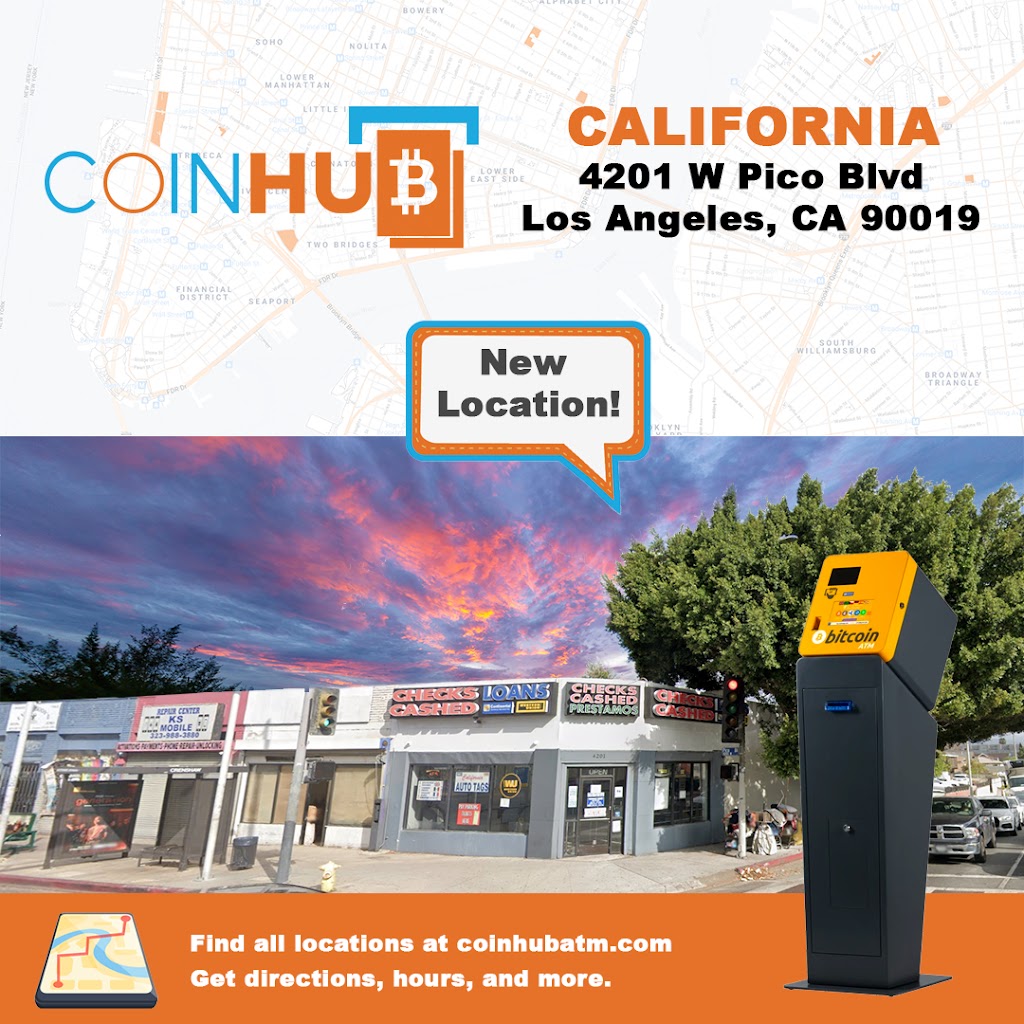 Los Angeles Bitcoin ATM - Coinhub | 4201 W Pico Blvd, Los Angeles, CA 90019, USA | Phone: (702) 900-2037