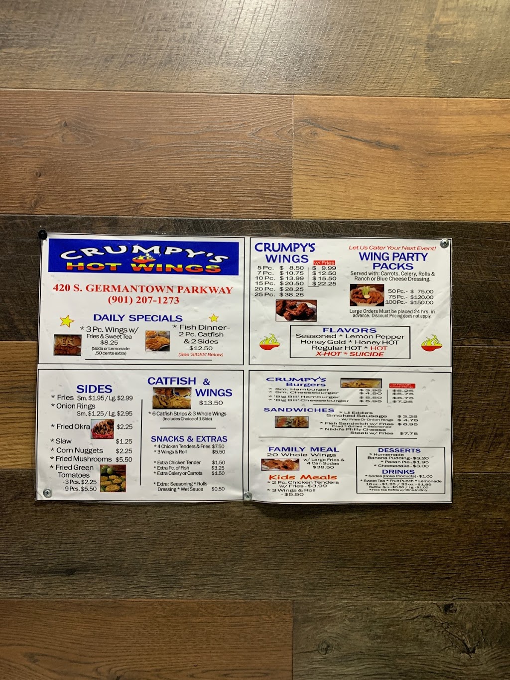 Crumpys Hot Wings on Germantown Pkwy | 420 S Germantown Pkwy, Cordova, TN 38018, USA | Phone: (901) 207-1273