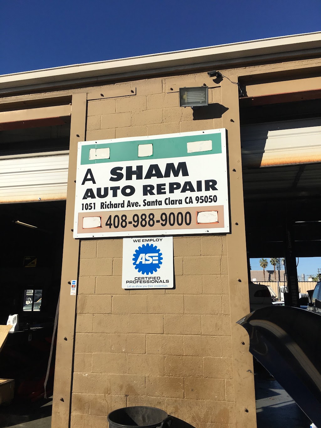 A Sham Auto Repair | 1051 Richard Ave, Santa Clara, CA 95050, USA | Phone: (408) 309-7553