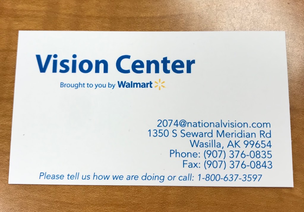 Walmart Vision & Glasses | 1350 S Seward Meridian Pkwy, Wasilla, AK 99654, USA | Phone: (907) 376-9780