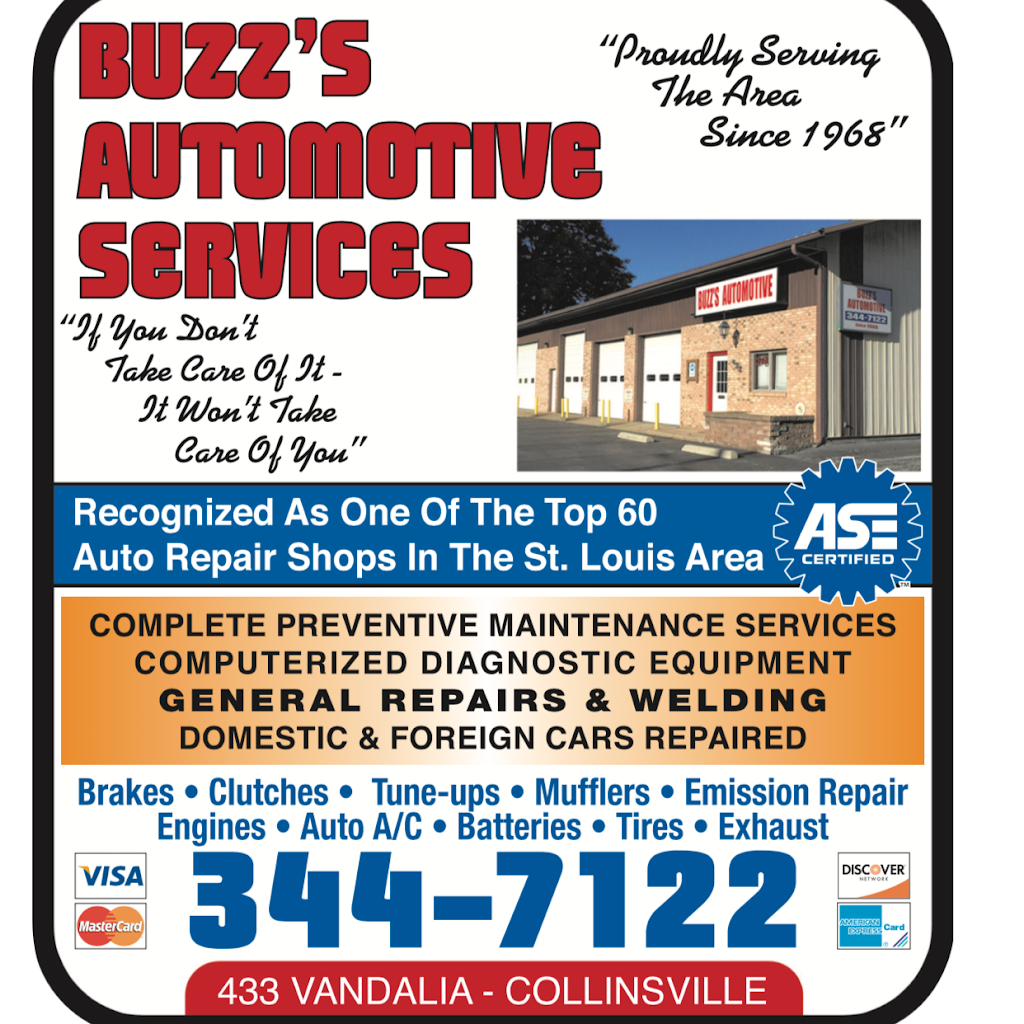 Buzzs Automotive | 433 Vandalia St, Collinsville, IL 62234, USA | Phone: (618) 344-7122