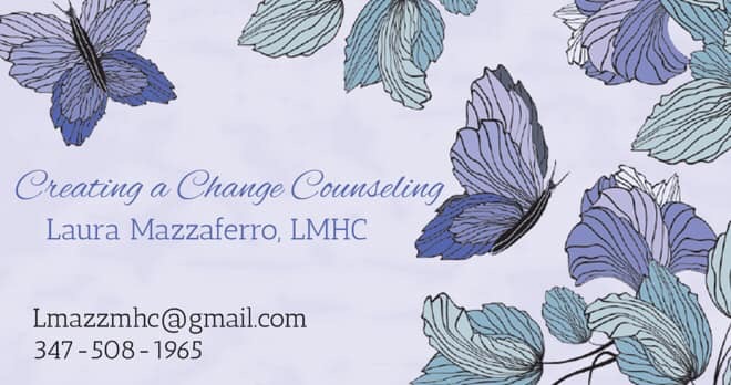 Laura Mazzaferro Mental Health Counseling PLLC | 2483 Arthur Kill Rd, Staten Island, NY 10309, USA | Phone: (347) 508-1965