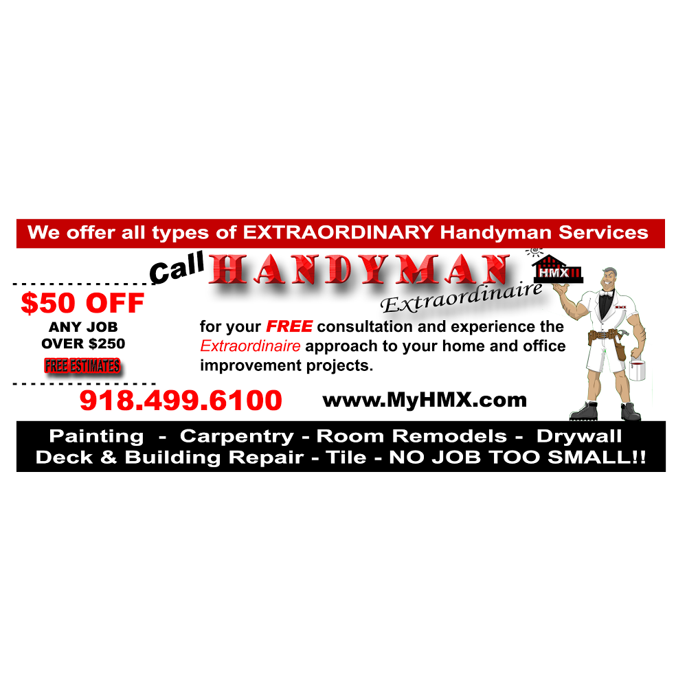 Handyman Extraordinaire | 7656 S Kingston Ave, Tulsa, OK 74136, USA | Phone: (918) 499-6100