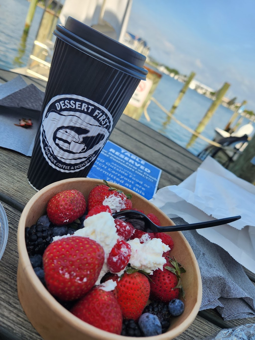 Dessert First Dockside Coffee and Dessert Bar | 433 Kent Narrow Way N, Grasonville, MD 21638, USA | Phone: (410) 490-8101