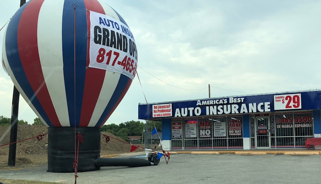 Americas Best Auto Insurance | 1916 E Abram St, Arlington, TX 76010 | Phone: (817) 465-5500