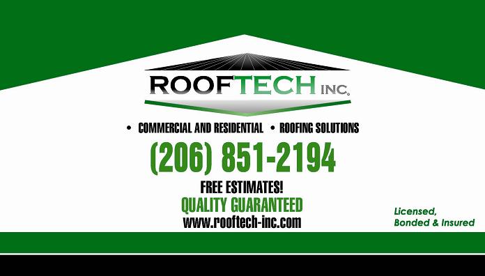 Rooftech, Inc. | 1621 S 257th St, Des Moines, WA 98198, USA | Phone: (206) 851-2194