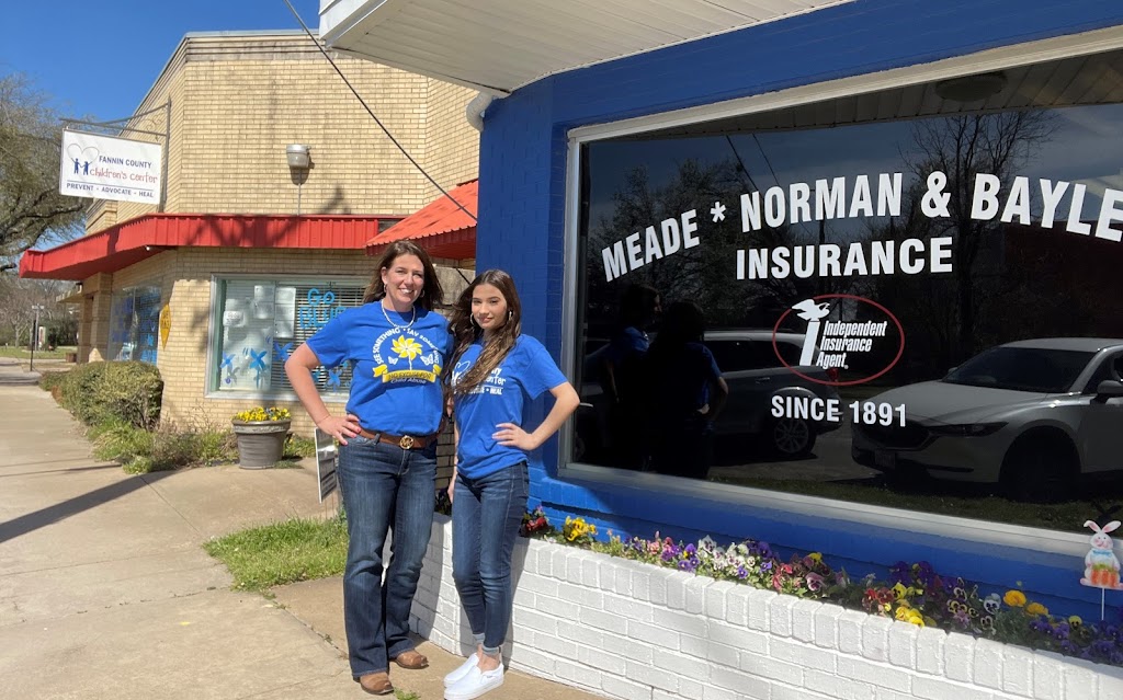 Meade, Norman and Bayless Insurance | 110 W 5th St, Bonham, TX 75418 | Phone: (903) 583-2231