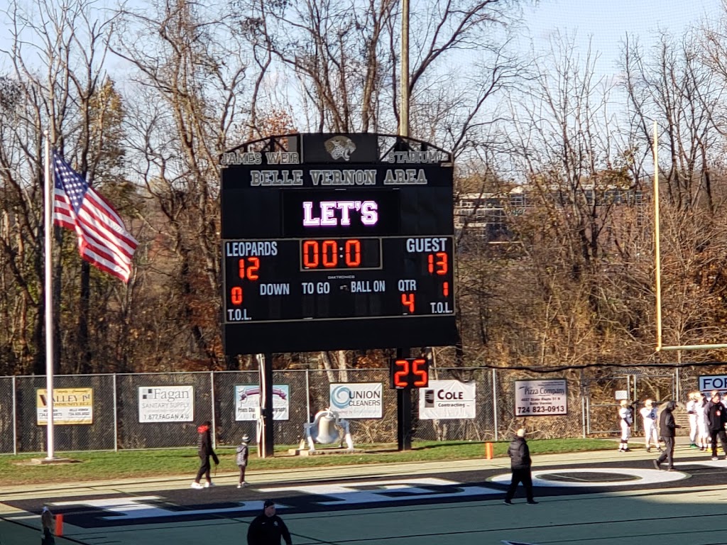 James Weir Stadium | 250 Crest Ave, Belle Vernon, PA 15012, USA | Phone: (724) 808-2500
