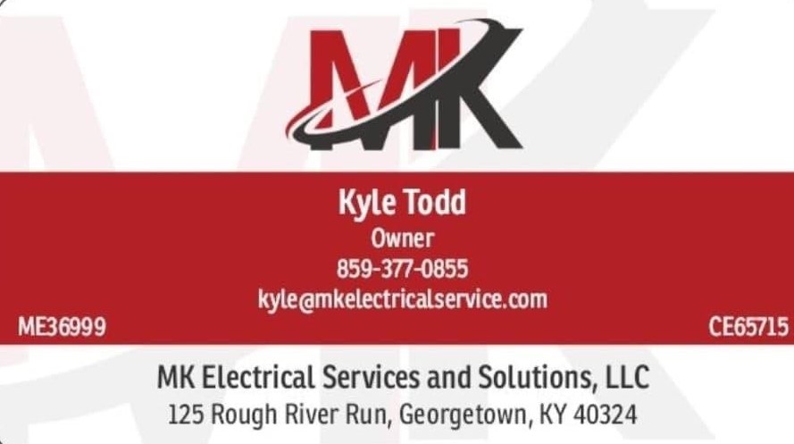 MK Electrical Services and Solutions, LLC | 114A Collision Center Dr, Frankfort, KY 40601 | Phone: (859) 377-0855