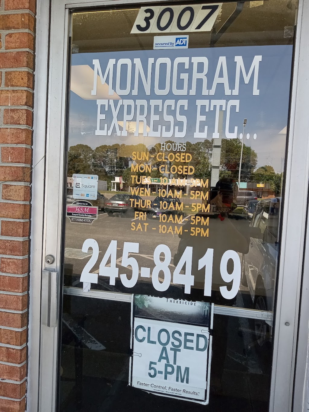 Monogram Express Etc | 3007 W Mercury Blvd, Hampton, VA 23666, USA | Phone: (757) 245-8419