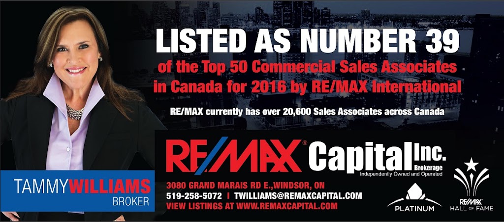 Tammy Williams Real Estate Broker | 3080 Grand Marais Rd E, Windsor, ON N8W 5A3, Canada | Phone: (519) 258-5072