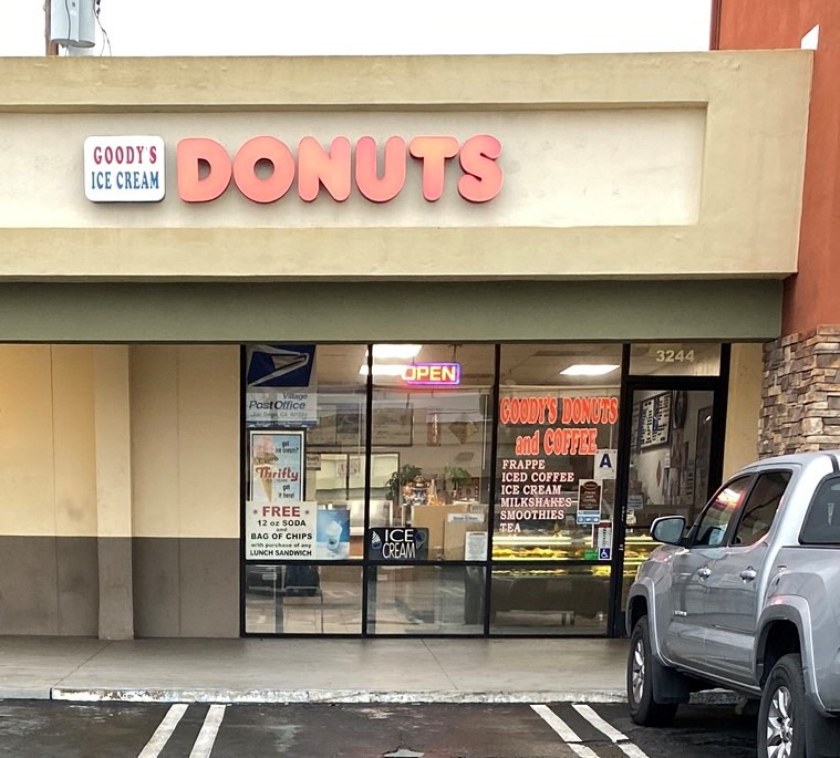 Goodys Donuts and Coffee | 3244 Greyling Dr, San Diego, CA 92123, USA | Phone: (858) 565-8609