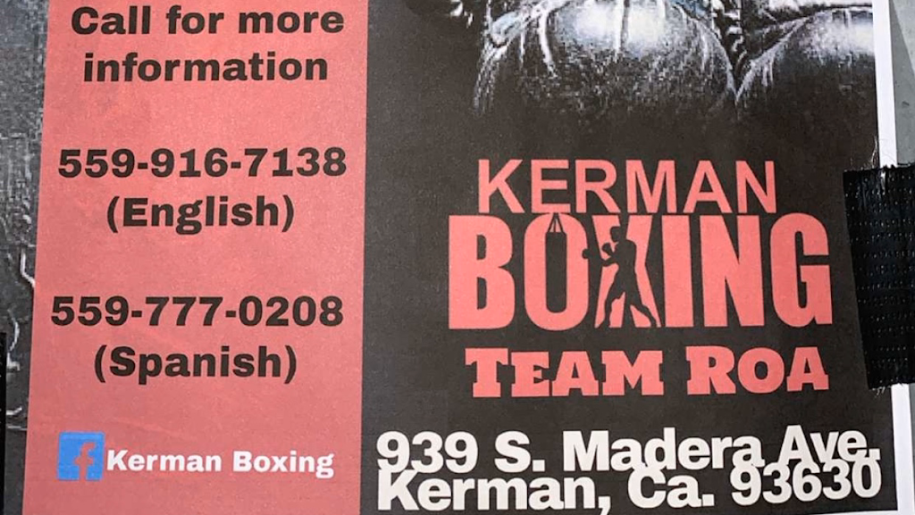 KERMAN BOXING | 939 S Madera Ave, Kerman, CA 93630, USA | Phone: (559) 800-1559