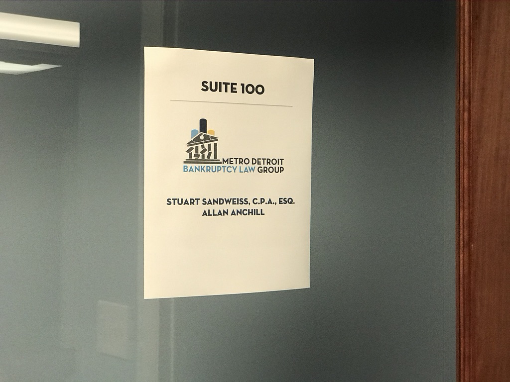Metro Detroit Bankruptcy Law Group | 18481 W 10 Mile Rd Suite 100, Southfield, MI 48075, USA | Phone: (248) 417-9800