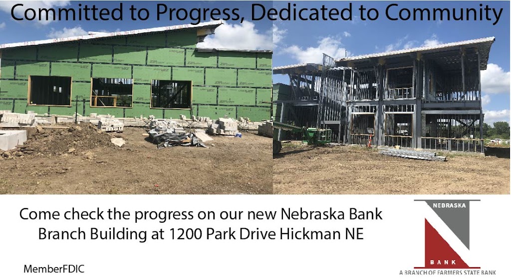 Nebraska Bank | 1200 Park Dr, Hickman, NE 68372, USA | Phone: (402) 792-2500