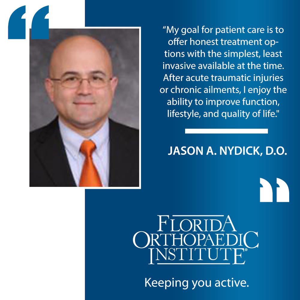 Jason A. Nydick, D.O. | 6117 Gunn Hwy, Tampa, FL 33625, USA | Phone: (813) 978-9700