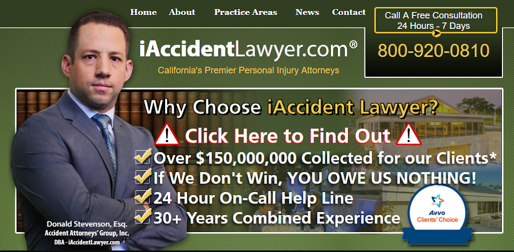 i Accident Lawyer | 11490 Burbank Blvd Ste. 3G, North Hollywood, CA 91601, USA | Phone: (800) 920-0810